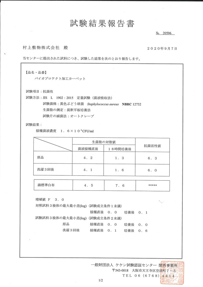 抗菌試験バイオ